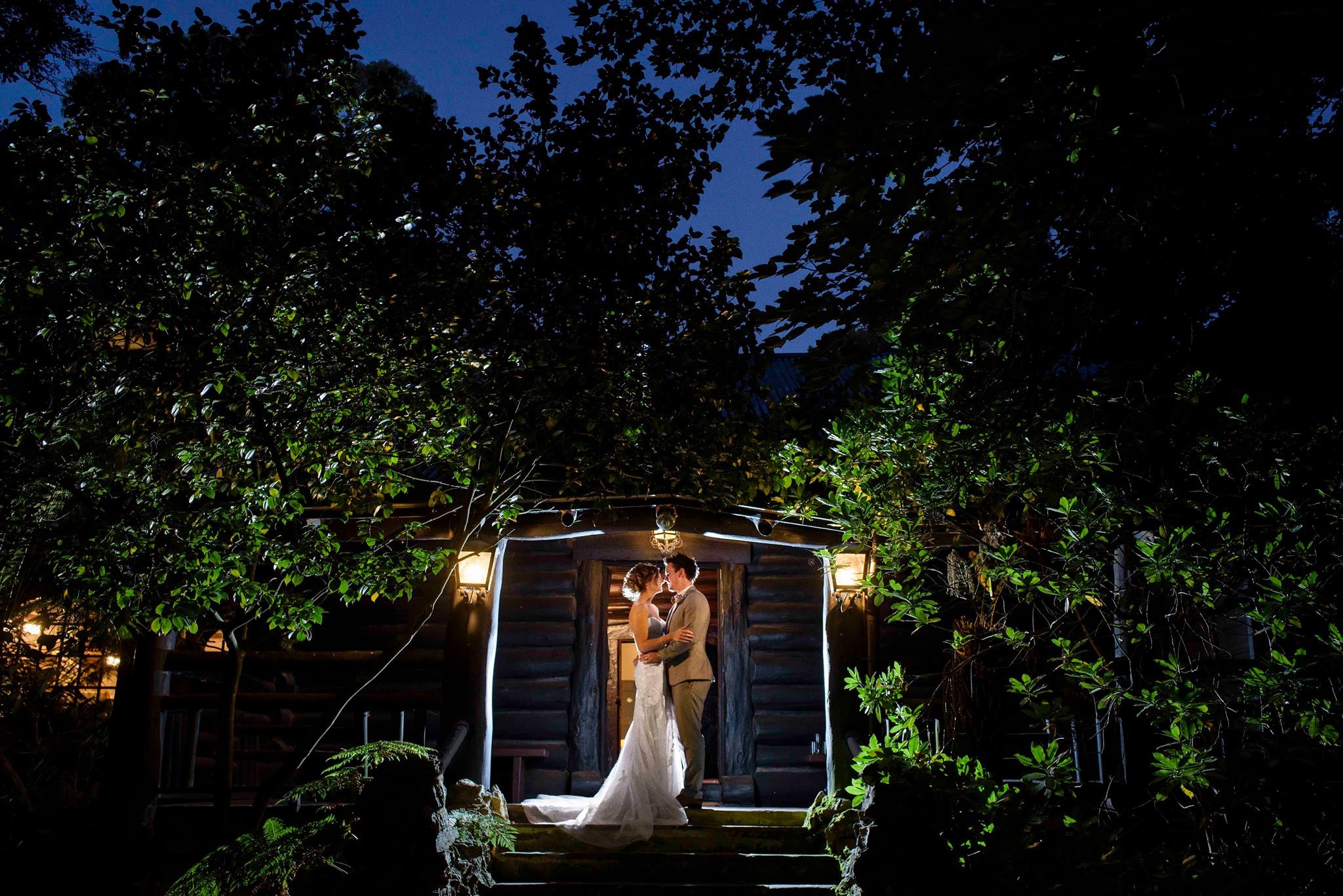 log cabin wedding venue